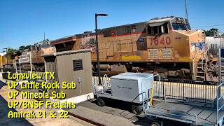 Longview, TX | UPRR Mineola (89.6) / Little Rock (89.6) Subs – West (Chat) | SouthWest RailCams LIVE