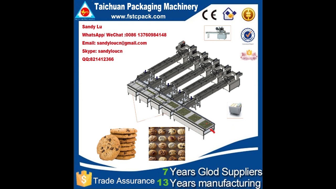 Automatic feeding system for Cake/Muffins/cookies /biscuit Packaging line , packaging machine