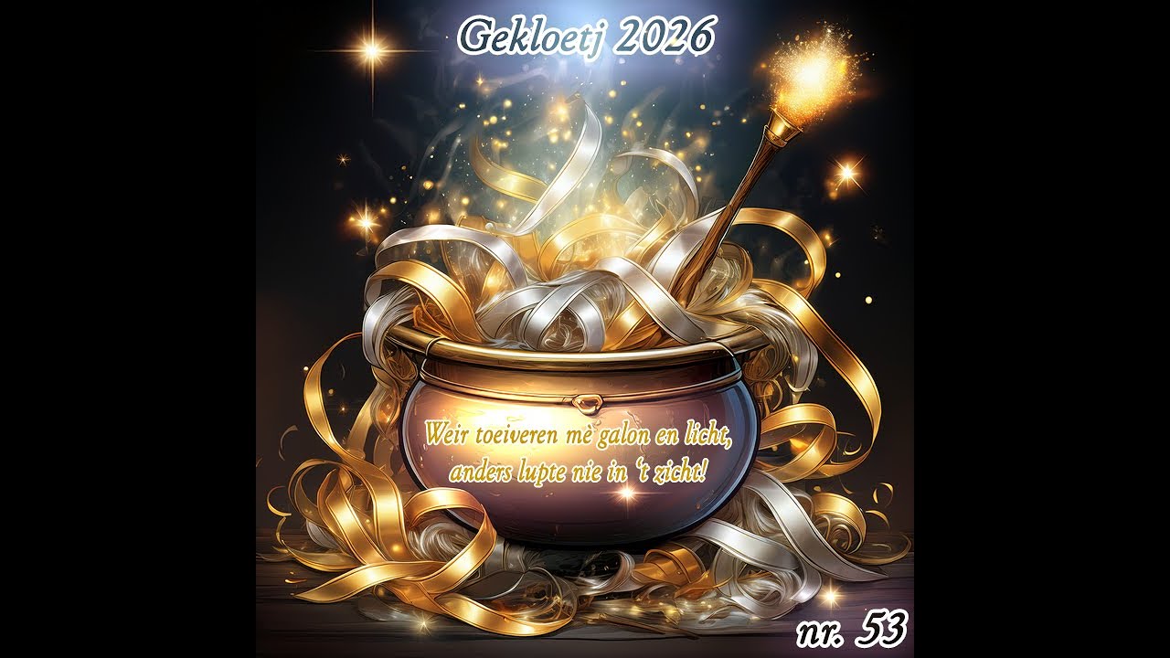 Gekloetj 2026 - Weir toeiveren me galon en licht, anders lupte nie in 't zicht