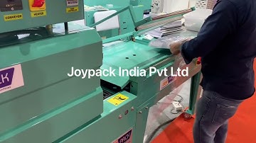 L sealer tunnel Notebook shrink packaging machine JOYPACK