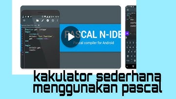 kalkulator sederhana pascal android | intan lamena
