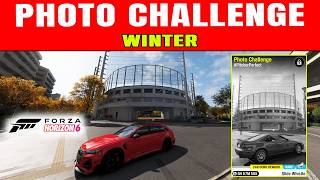 Forza Horizon 6 Photo Challenge  Edogawa Baseball Stadium Location Winter Festival pitcherperfect