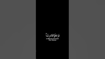 كرومات قرآن كريم شاشة سوداء | في قلوبهم مرض فزادهم الله مرضًا #سورة_البقرة بصوت #مشاري_العفاسي