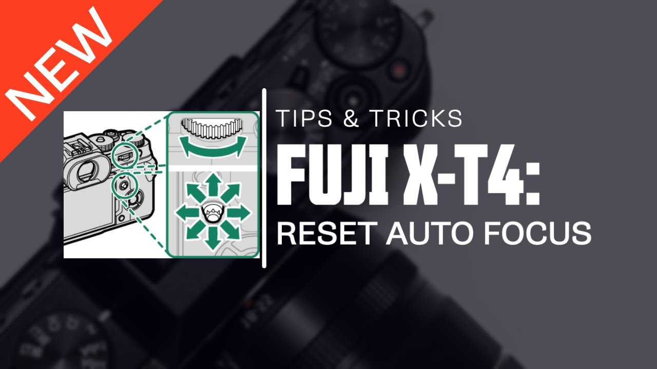 Fuji XT4 Autofocus How to Reset AF YouTube
