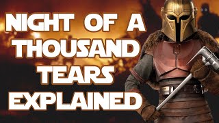 Night of A Thousand Tears Explained-The Events that Led to Mandalore’s Demise | Star Wars Explained