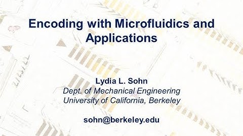 Encoding with Microfluidics and Applications