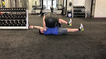 Matthew Ibrahim | Physioball Alternating Dead Bug w/ Squeeze