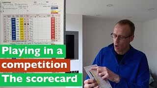 Playing in a competition and how to mark the scorecard