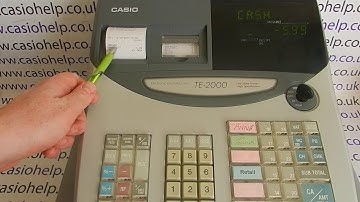 Processing Refunds Casio TE-100 / TE100 / TE-2000 / TE2000 / PCR-T100 / PCRT100 / PCR-T2000 PCRT2000