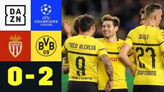 Raphael Guerreiro trifft doppelt für BVB: Monaco - Dortmund 0:2 | UEFA Champions League | Highlights Raphael Guerreiro trifft doppelt für BVB: Monaco - Dortmund 0:2 | UEFA Champions League | Highlights