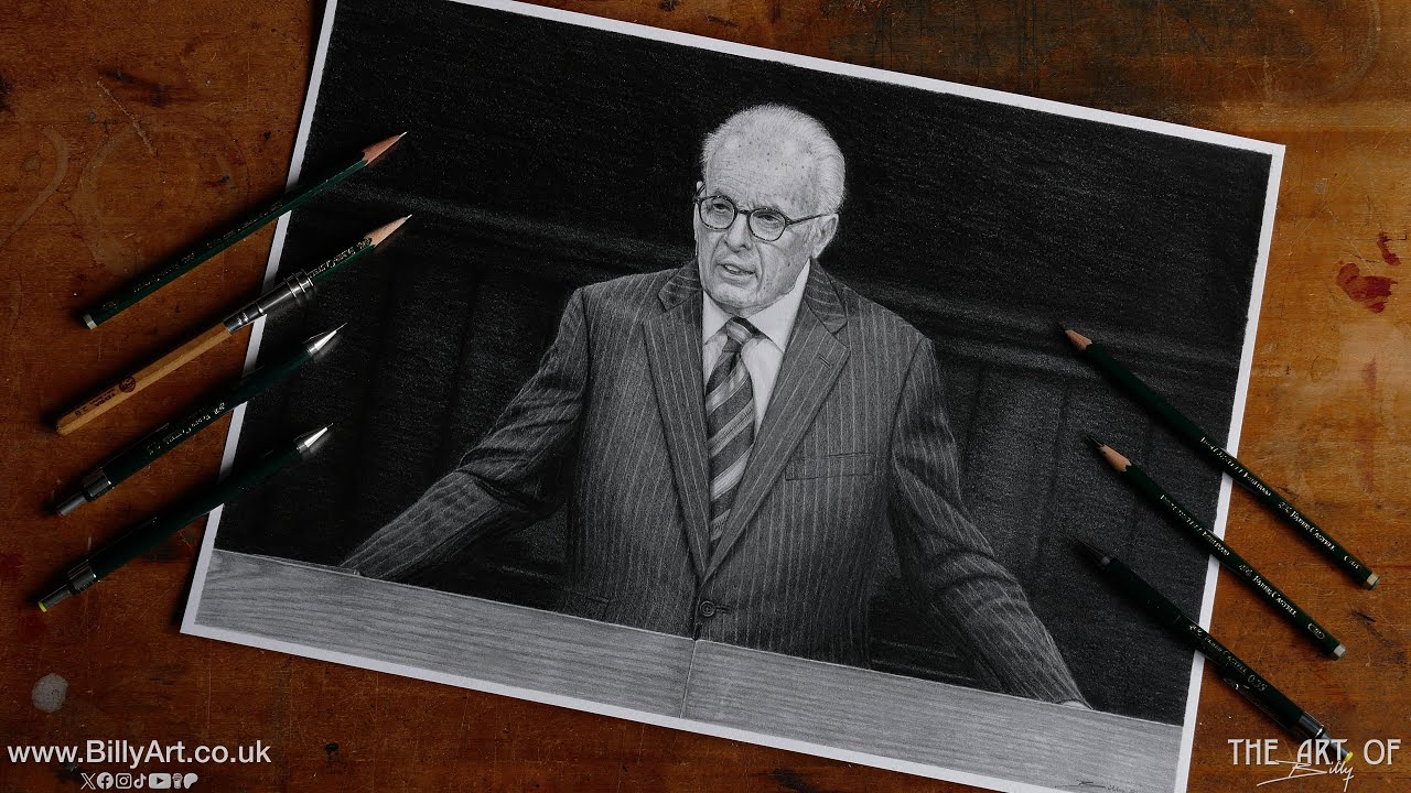Drawing John MacArthur ὑπηρέτης hupēretēs ‘Under Rower’ Pencil Portrait ...