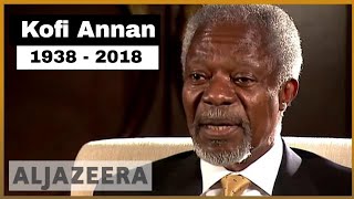 πΊπ³ Kofi Annan, former UN chief, dies at 80 | Al Jazeera English