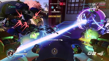 Poor D.VA fell off the map by a police car!