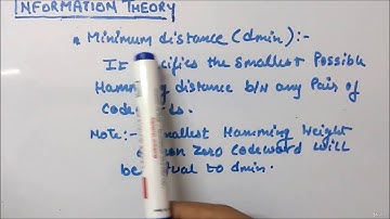 Hamming Weight and Hamming Distance - Information Theory
