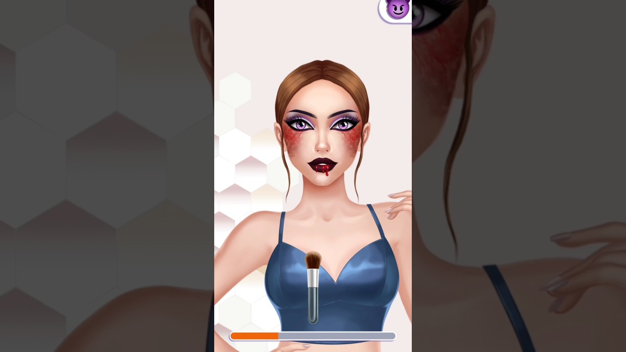 evil makeup💙😈make girl game# evilmakeupgirl