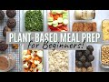 PLANT-BASED MEAL PREP for Beginners + Free PDF! Tasty Recipes & Ideas