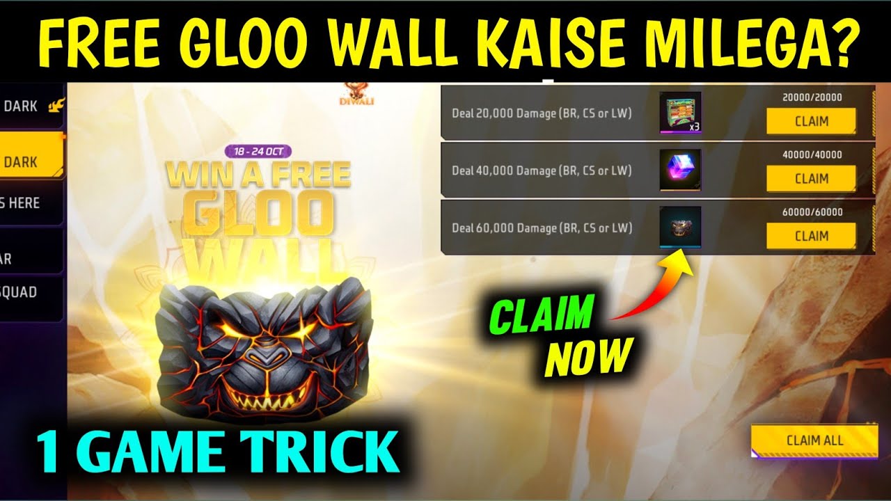 How to Complete Free Gloo Wall Skin Mission | Diwali Free Gloo Wall skin| Win a free gloo wall event