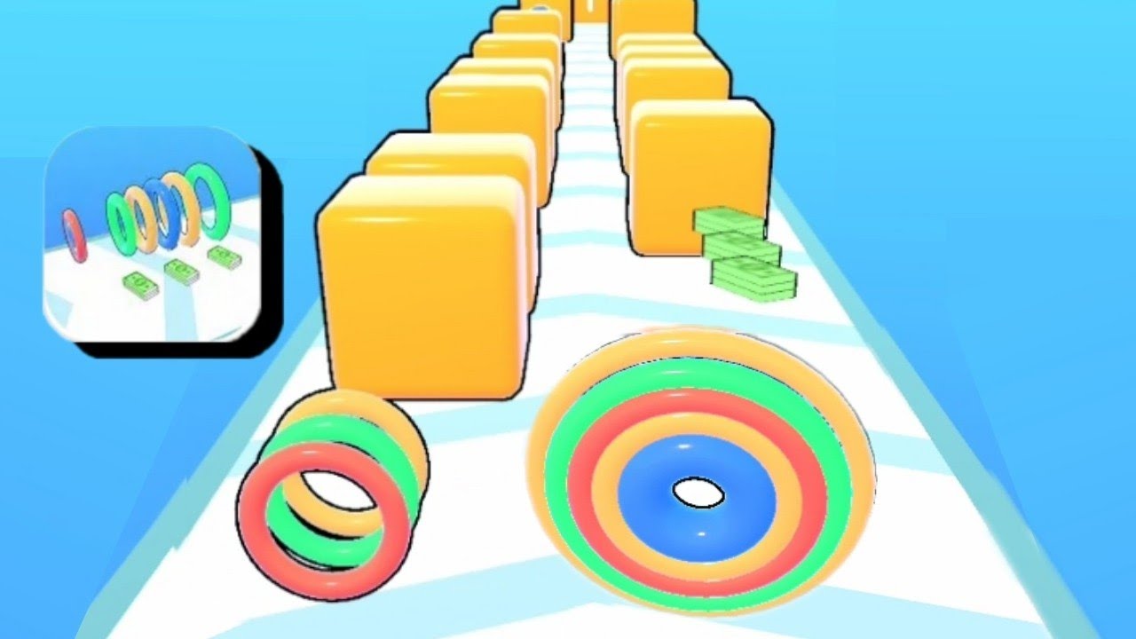 Hoop Stack Run 3D - All Levels Gameplay (iOS & Android) Part 11