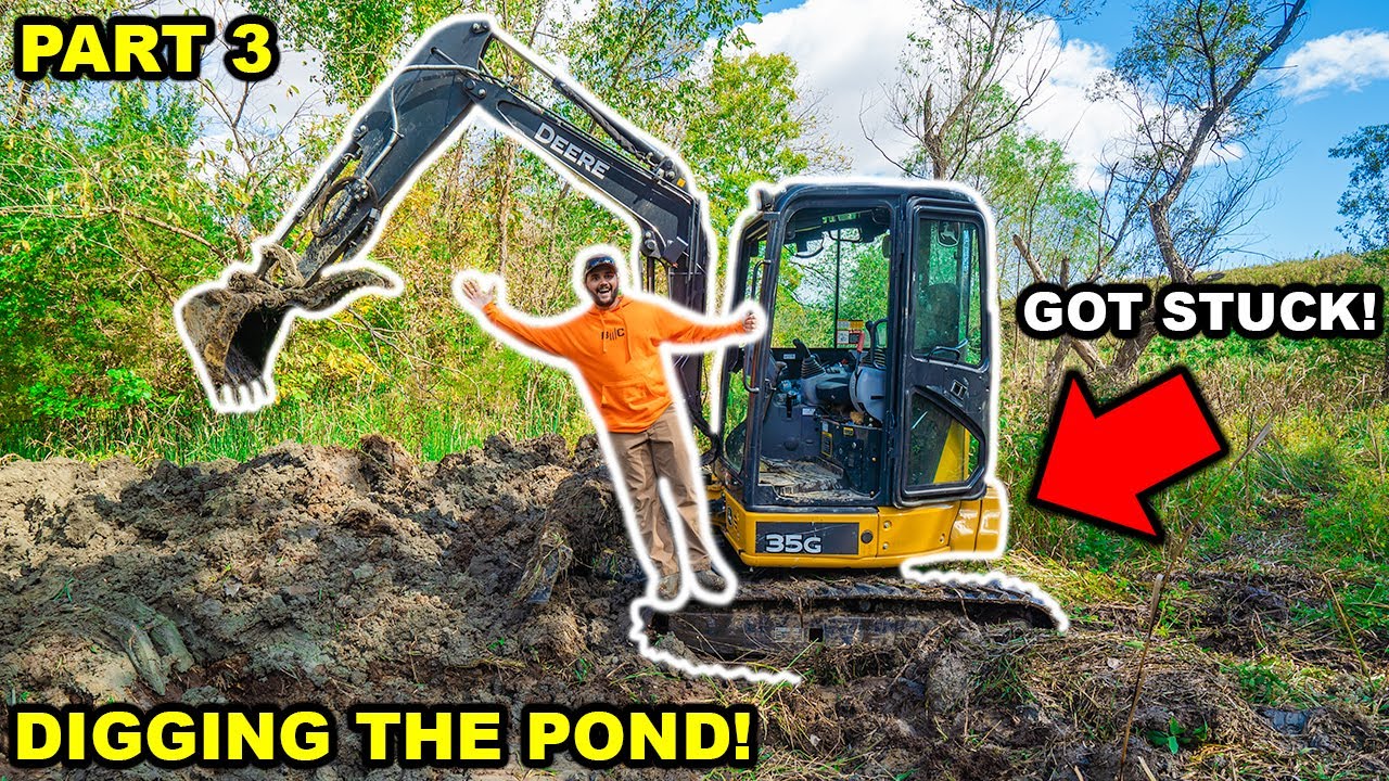 Building A GIANT 2 ACRE POND In My BACKYARD Part 3 building-a-giant-2-acre-pond-in-my-backyard-part-3