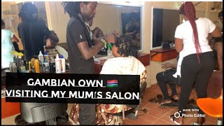 I Visited my mother’s hair Salon & fashion shop In The Gambia