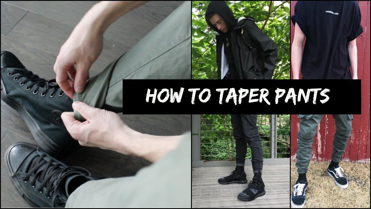 HOW TO TAPER PANTS | PINROLL | NO SEWING - YouTube
