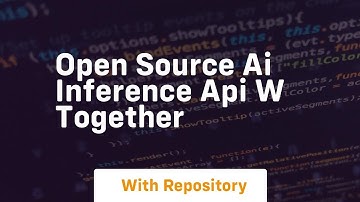 open source ai inference api w together