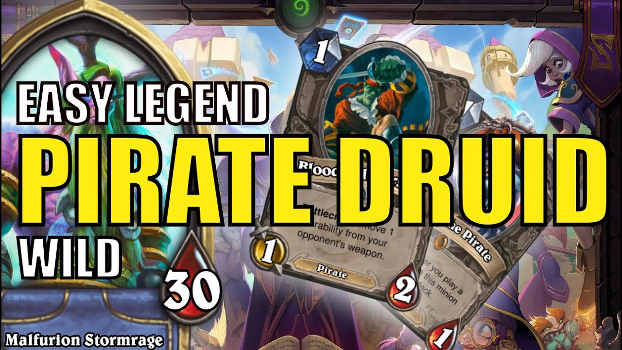 Aggro Pirate Druid | Fast Legend | Wild Hearthstone | August 2020