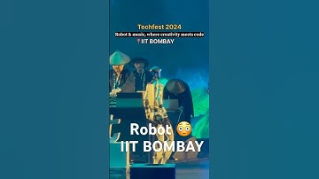 Robot at Techfest 2024 IIT BOMBAY🔥 #iitbombay #techfest #robot #jee #iit #aspirants #tech #shorts