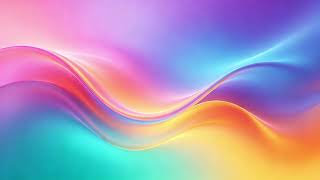 🌈 30 Min Colorful Liquid Waves — Flowing Gradient Background No Music | Glow Mood