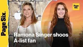 'RHONY' alum Ramona Singer mistakes A-list actress for fan before shooing her away