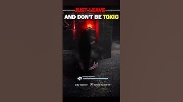 Toxic Survivor Should Just Leave - DbD Dead By Daylight Killer Gameplay #shorts