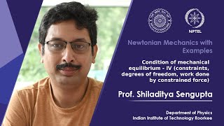 Lecture 19: Mechanical equilibrium: constraints, degrees of freedom, work done by constrained force