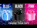 Choose your gift box  3 gift box challenge blue black  pink pinkvsblue chooseyourgift