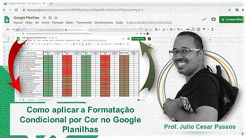 Google Planilhas - Como aplicar a Formatação Condicional por Cor no Google Planilhas