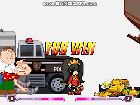 mugen-Ashley (me), Claude Speed and Peter Griffin vs kazuma kiryu,dio and snake