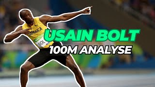 Usain Bolt - 100m record du monde analyse