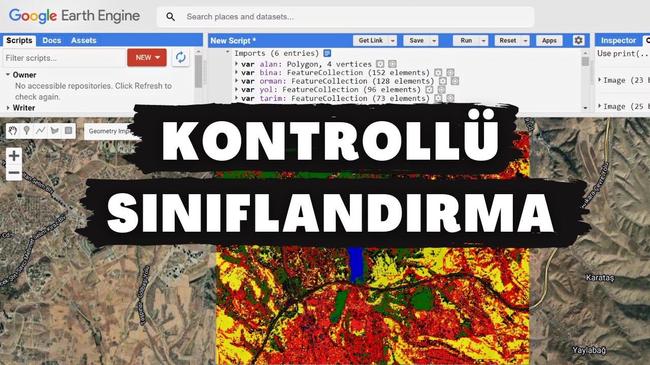 Google Earth Engine ile Kontrollü Sınıflandırma | Sentinel 2 | - YouTube