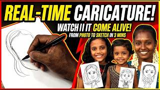 caricature drawing in real time #velvomcaricature #caricatureartist