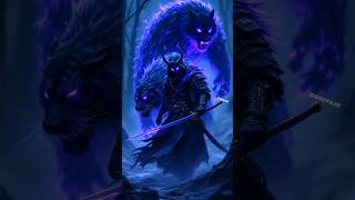 "Shadow Samurai and the Spirit Wolves | Dark Power Awakens"#shorts