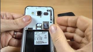 Samsung Galaxy J5 Duos - Cara Memasukkan Kartu SIM dan Kartu Micro SD