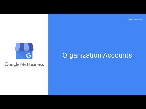 Google My Business Organization Accounts