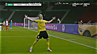 Haaland Rare Celebration Dfb-Pokal Final 4K Uhd Haaland Free Clip For Edit