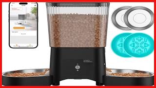 HoneyGuaridan Automatic Cat Feeder for Two Cats with App Control
