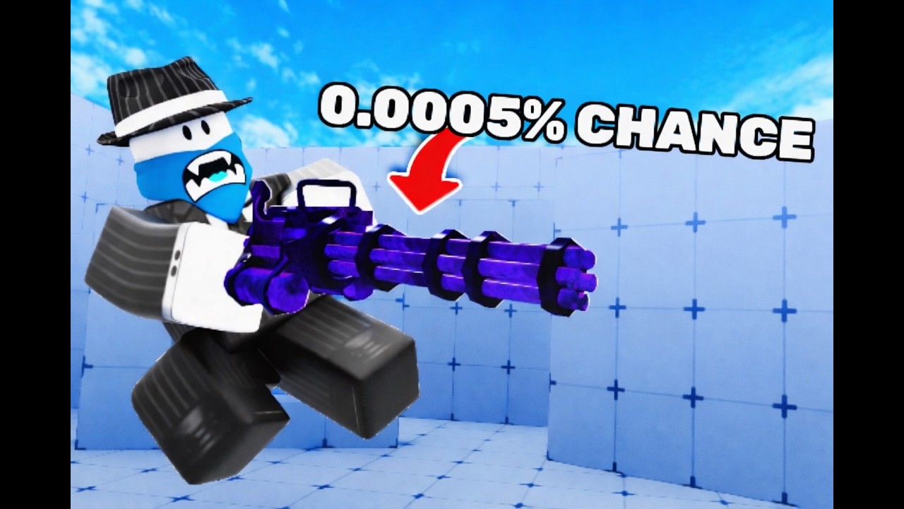 Mini Gun Rivals I Unlocked the DARK MATTER minigun in Roblox Rivals (0,01%) - YouTube