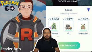I beat Leader Arlo with Great League Pokemon! Shadow Anorith