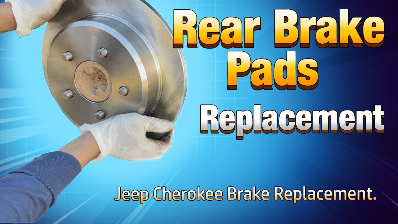 jeep grand Cherokee rear brake pads & rotor replacement YouTube