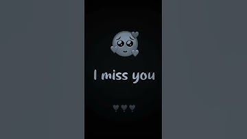 Thumbnail of I miss you🥺 sad Whatsapp status  ! shorts  status   🎵   feel  😰 #@Loveislifestatus