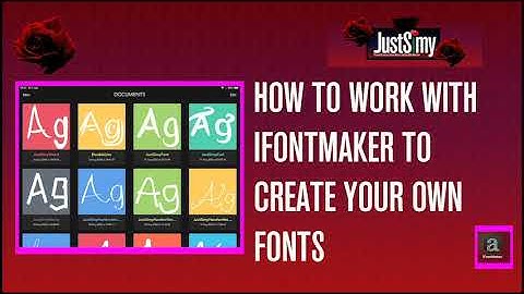 How to use iFontMaker and create your own fonts + shown in Illustrator