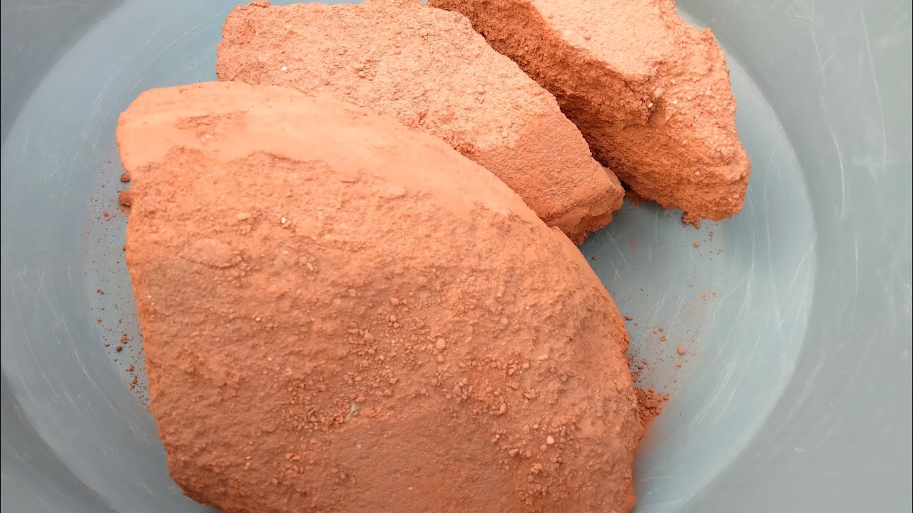 ASMR: Pure Red dirt Shapes dry&Water Crumbles Collab with @InnocentQueenASMR