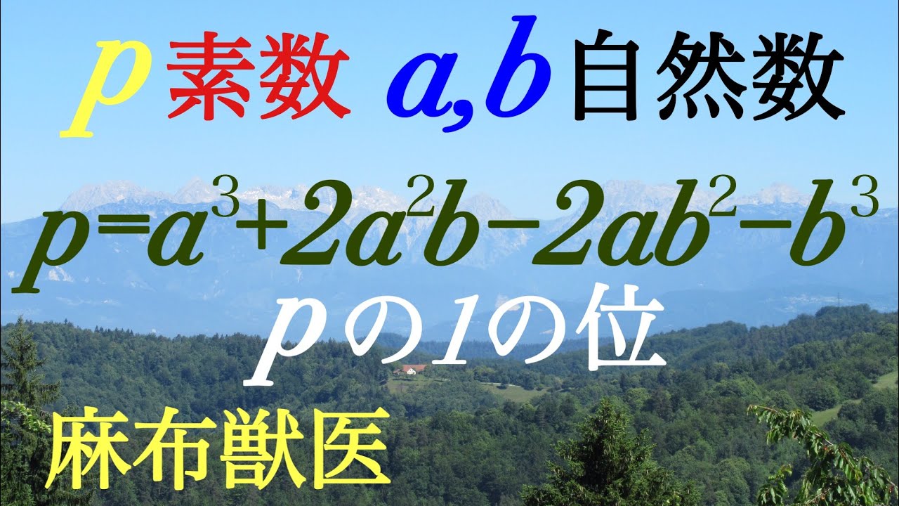 麻布獣医　整数　素数